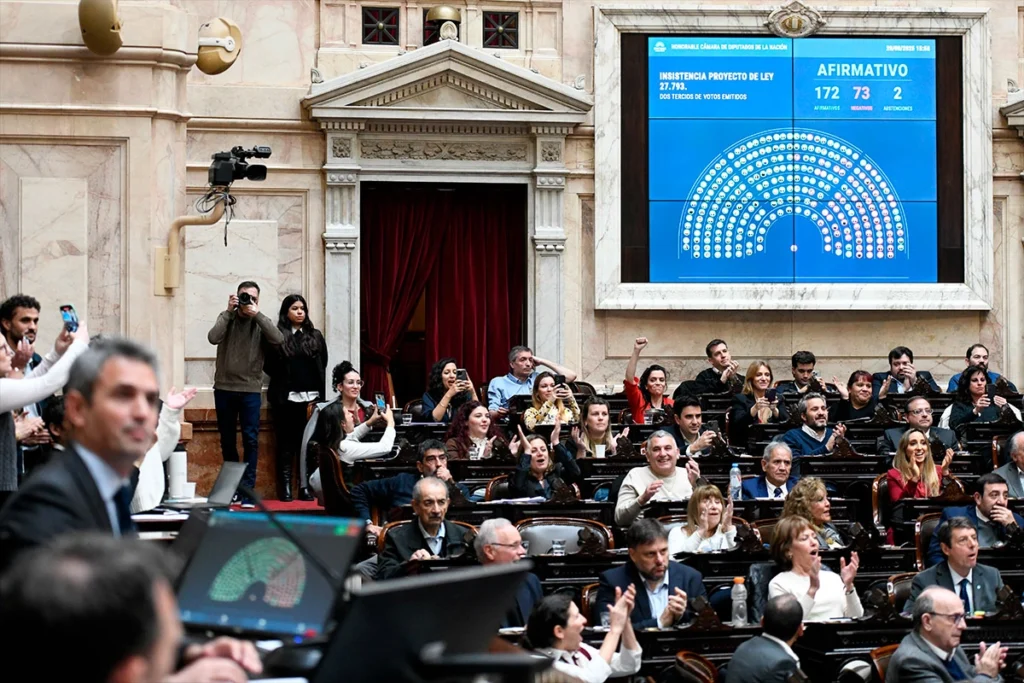 Ley de emergencia en discapacidad: diputados rechazó el veto de Milei