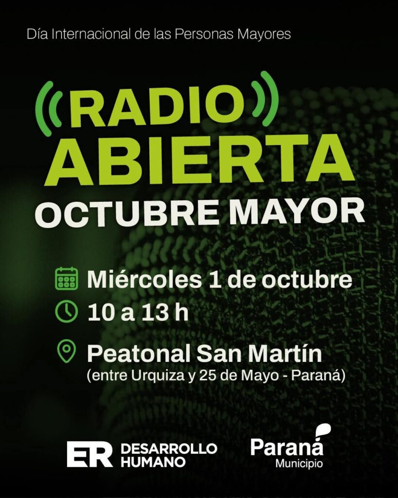 Se realizará una Radio Abierta en Paraná
